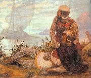 John Garrick The Death of King Arthur oil painting